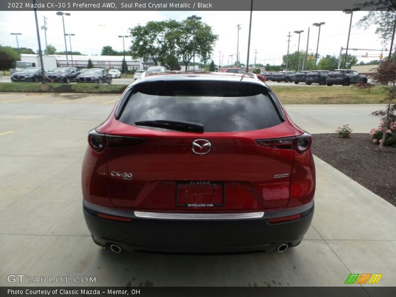 Soul Red Crystal Metallic / Black 2022 Mazda CX-30 S Preferred AWD