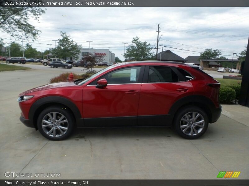 Soul Red Crystal Metallic / Black 2022 Mazda CX-30 S Preferred AWD