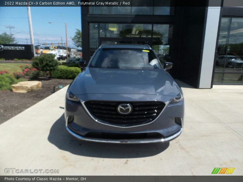 Polymetal Gray Metallic / Red 2022 Mazda CX-9 Carbon Edition AWD