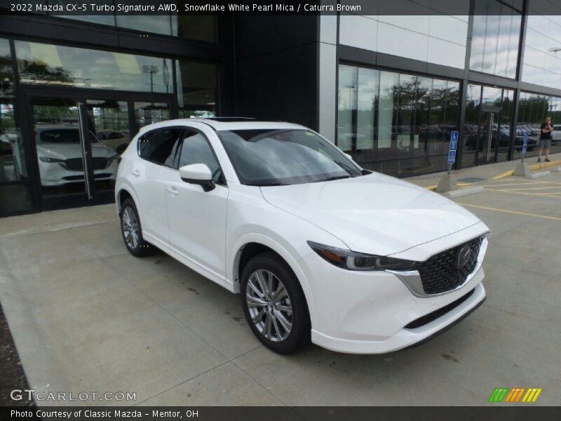 Front 3/4 View of 2022 CX-5 Turbo Signature AWD