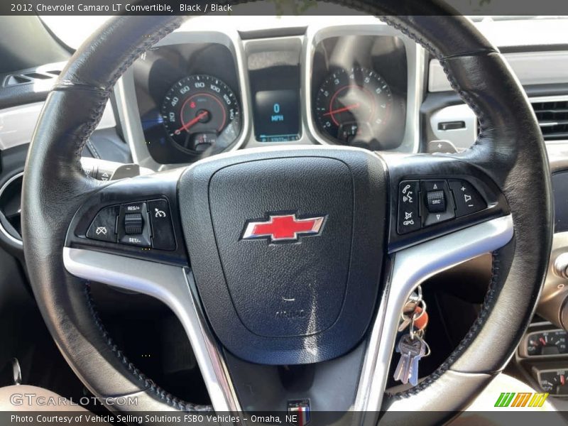 Black / Black 2012 Chevrolet Camaro LT Convertible