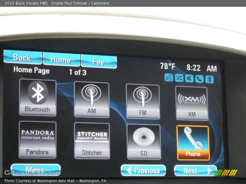 Crystal Red Tintcoat / Cashmere 2013 Buick Verano FWD