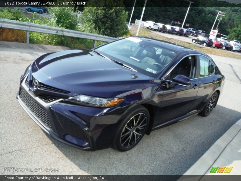 Blueprint / Black 2022 Toyota Camry SE AWD