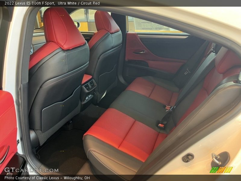 Rear Seat of 2022 ES 300h F Sport
