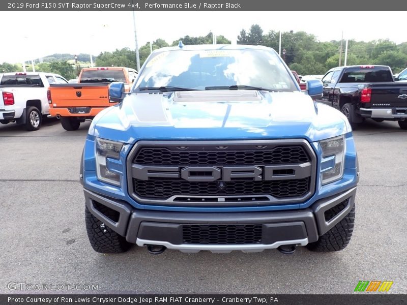 Performance Blue / Raptor Black 2019 Ford F150 SVT Raptor SuperCrew 4x4