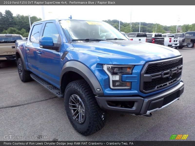 Performance Blue / Raptor Black 2019 Ford F150 SVT Raptor SuperCrew 4x4