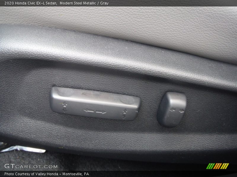 Modern Steel Metallic / Gray 2020 Honda Civic EX-L Sedan