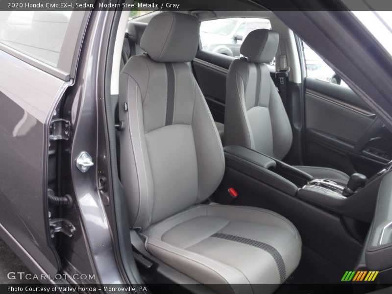 Modern Steel Metallic / Gray 2020 Honda Civic EX-L Sedan