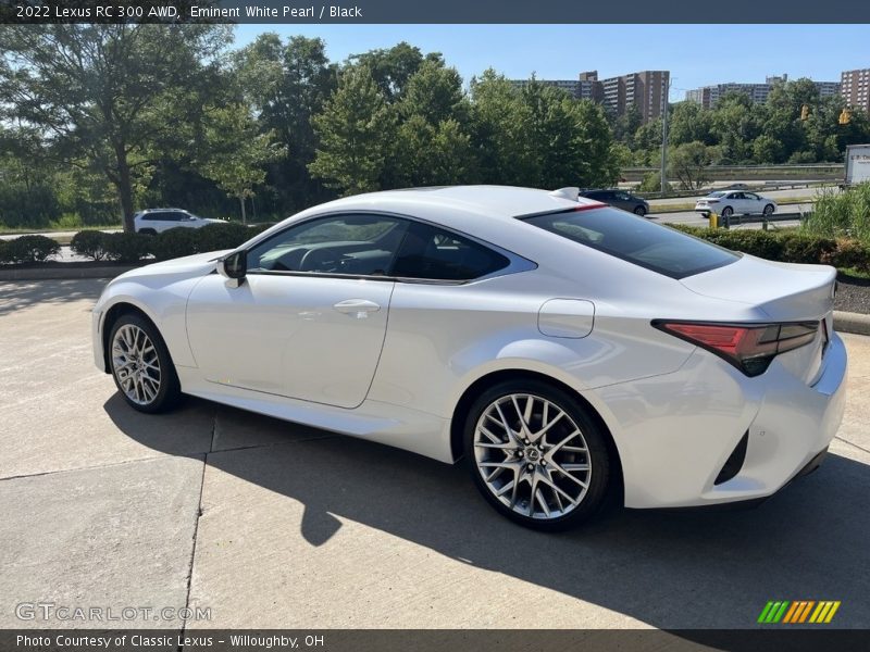 Eminent White Pearl / Black 2022 Lexus RC 300 AWD
