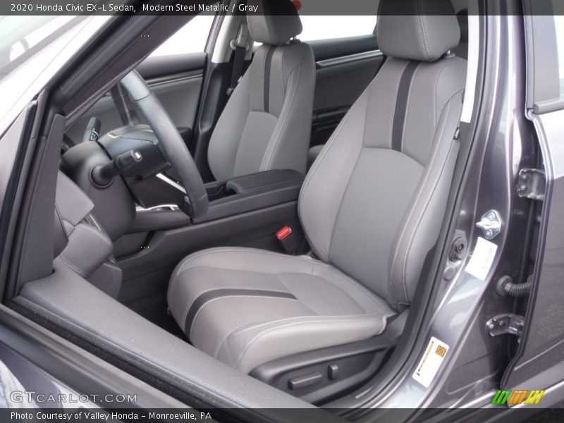Modern Steel Metallic / Gray 2020 Honda Civic EX-L Sedan