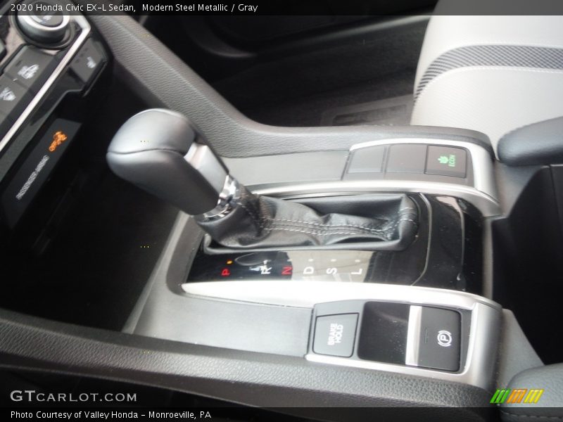 Modern Steel Metallic / Gray 2020 Honda Civic EX-L Sedan