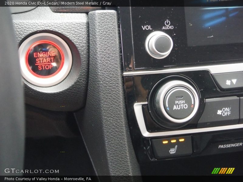 Modern Steel Metallic / Gray 2020 Honda Civic EX-L Sedan