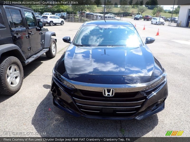 Crystal Black Pearl / Black 2021 Honda Accord Sport