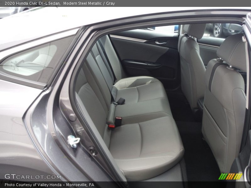 Modern Steel Metallic / Gray 2020 Honda Civic EX-L Sedan