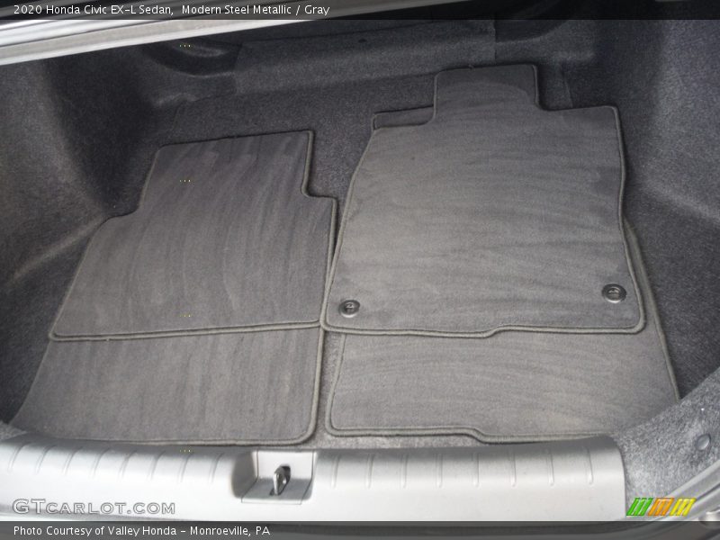 Modern Steel Metallic / Gray 2020 Honda Civic EX-L Sedan