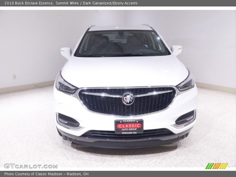 Summit White / Dark Galvanized/Ebony Accents 2019 Buick Enclave Essence