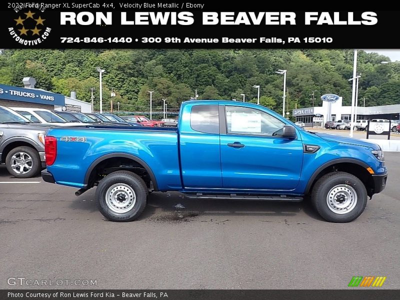 Velocity Blue Metallic / Ebony 2022 Ford Ranger XL SuperCab 4x4