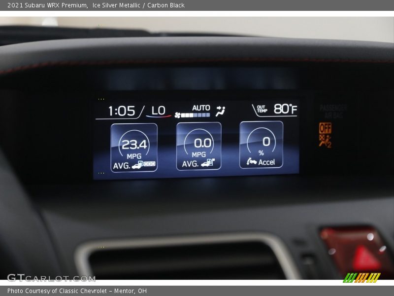 Ice Silver Metallic / Carbon Black 2021 Subaru WRX Premium