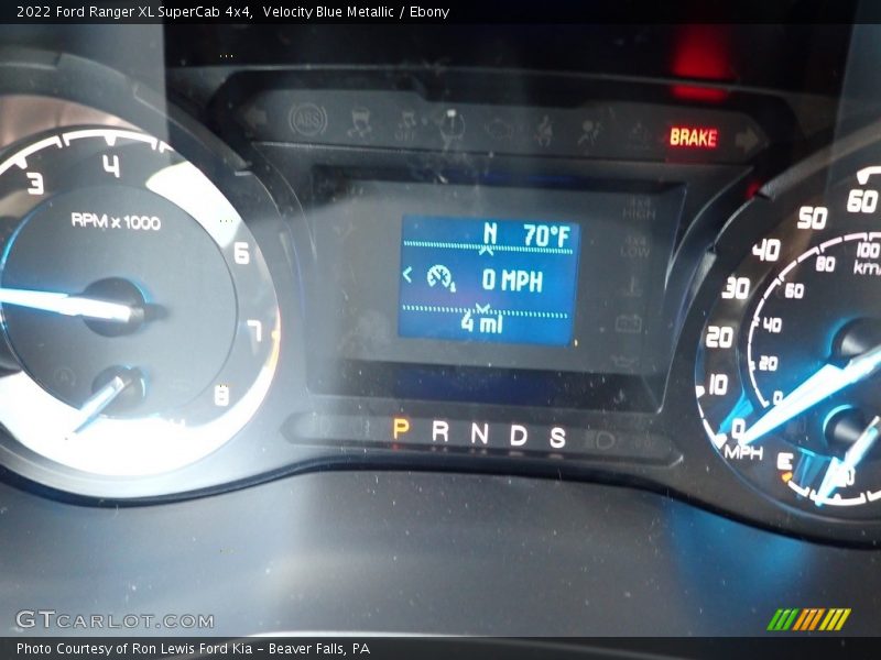 Velocity Blue Metallic / Ebony 2022 Ford Ranger XL SuperCab 4x4