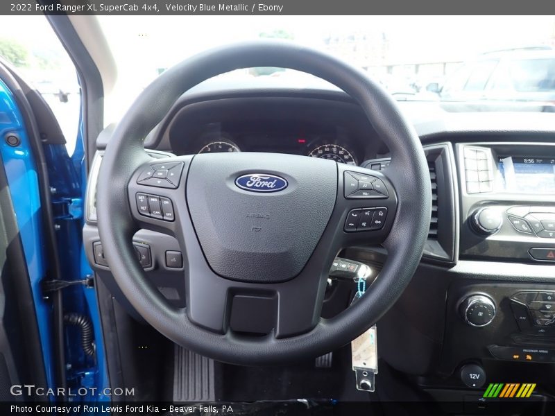 Velocity Blue Metallic / Ebony 2022 Ford Ranger XL SuperCab 4x4