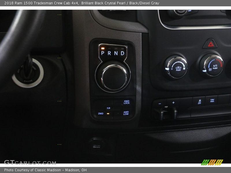 Brilliant Black Crystal Pearl / Black/Diesel Gray 2018 Ram 1500 Tradesman Crew Cab 4x4