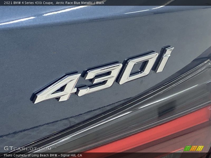 Arctic Race Blue Metallic / Black 2021 BMW 4 Series 430i Coupe