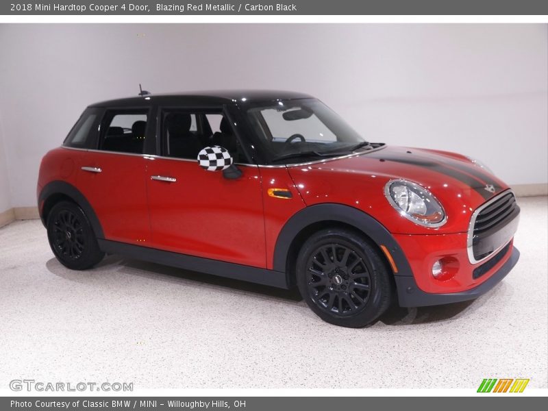 Blazing Red Metallic / Carbon Black 2018 Mini Hardtop Cooper 4 Door
