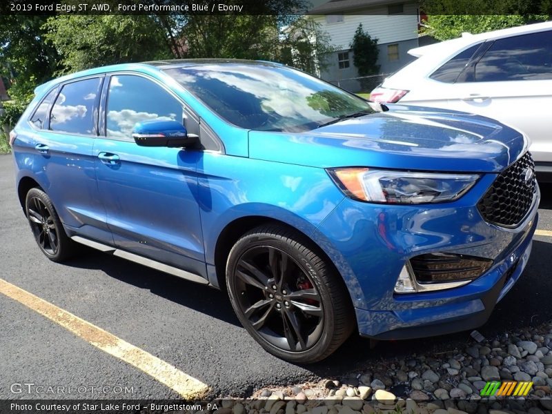 Ford Performance Blue / Ebony 2019 Ford Edge ST AWD