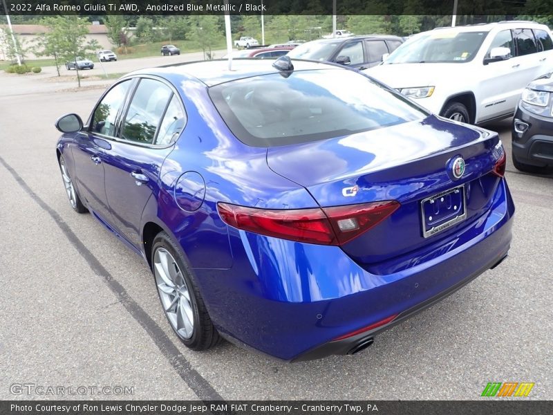 Anodized Blue Metallic / Black 2022 Alfa Romeo Giulia Ti AWD