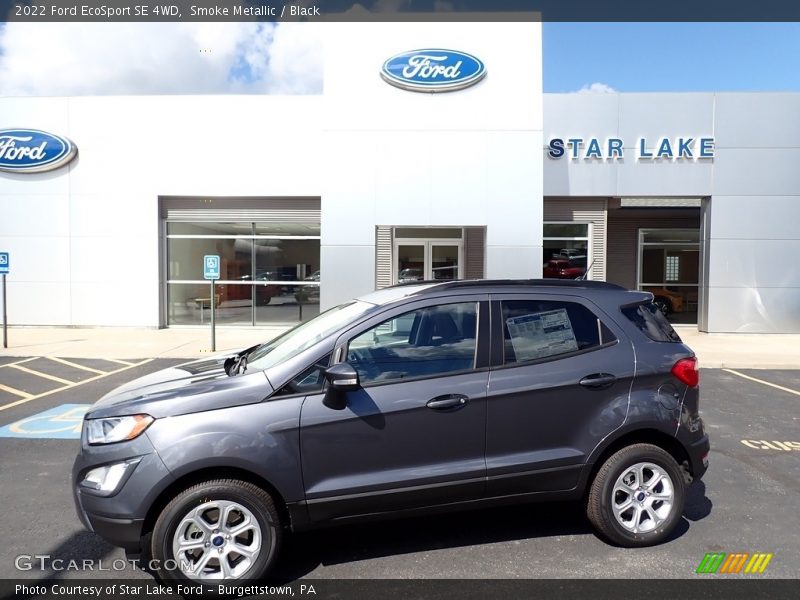 Smoke Metallic / Black 2022 Ford EcoSport SE 4WD