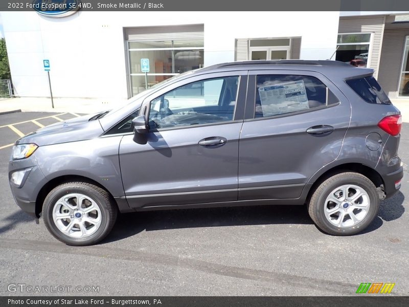 Smoke Metallic / Black 2022 Ford EcoSport SE 4WD
