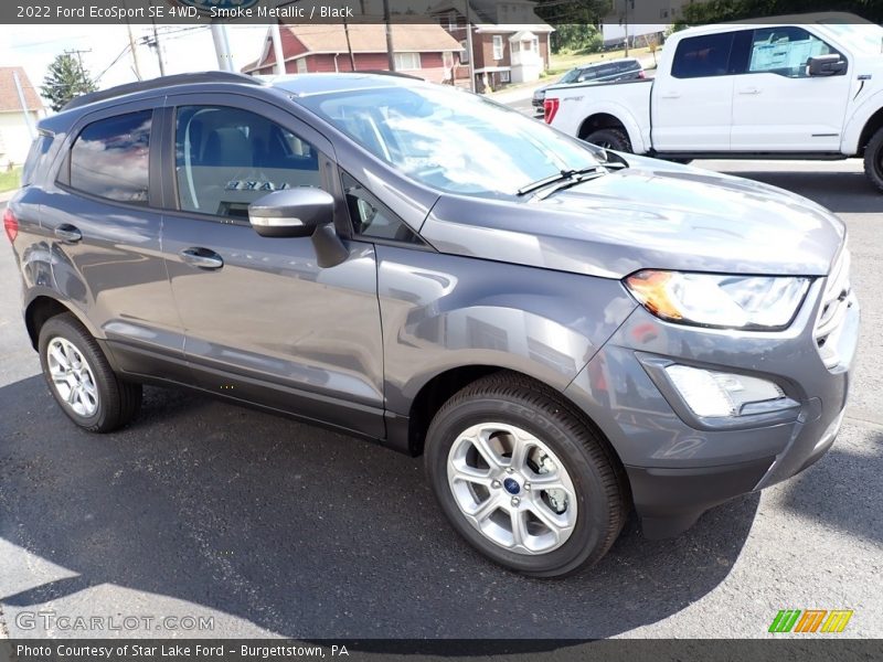 Smoke Metallic / Black 2022 Ford EcoSport SE 4WD