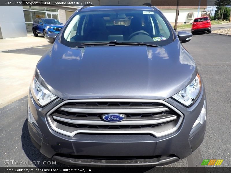 Smoke Metallic / Black 2022 Ford EcoSport SE 4WD