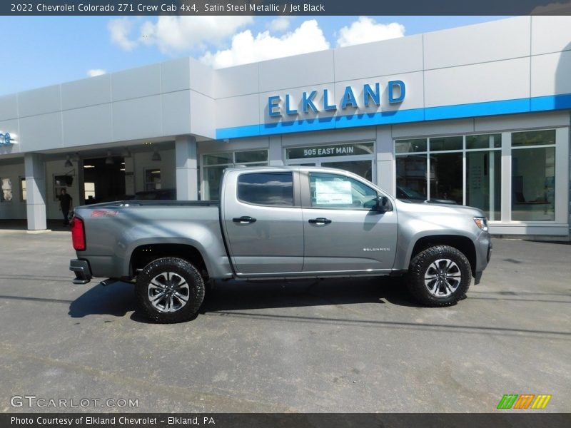Satin Steel Metallic / Jet Black 2022 Chevrolet Colorado Z71 Crew Cab 4x4