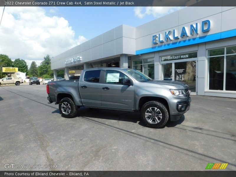 Satin Steel Metallic / Jet Black 2022 Chevrolet Colorado Z71 Crew Cab 4x4