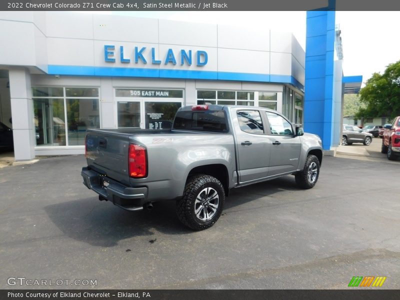 Satin Steel Metallic / Jet Black 2022 Chevrolet Colorado Z71 Crew Cab 4x4