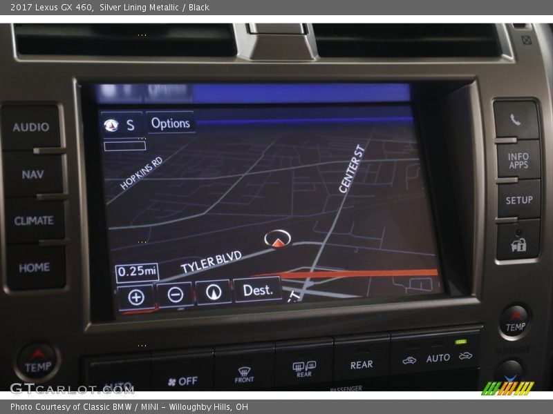 Silver Lining Metallic / Black 2017 Lexus GX 460