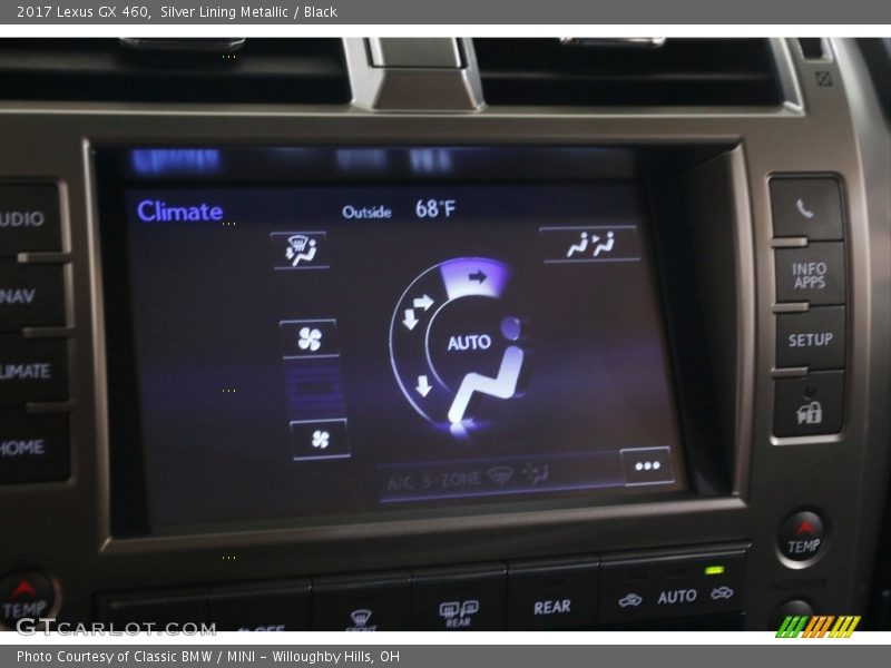 Silver Lining Metallic / Black 2017 Lexus GX 460