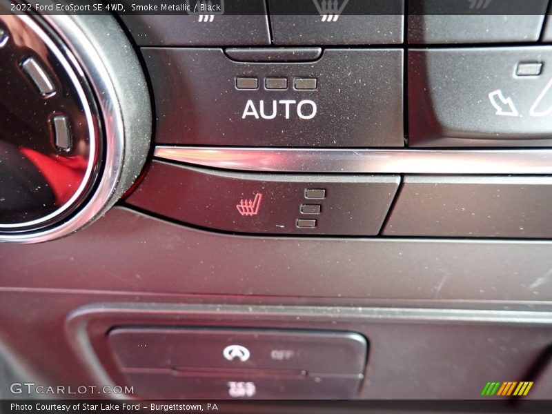 Smoke Metallic / Black 2022 Ford EcoSport SE 4WD