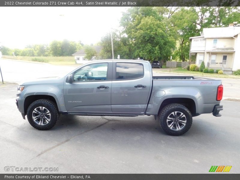 Satin Steel Metallic / Jet Black 2022 Chevrolet Colorado Z71 Crew Cab 4x4