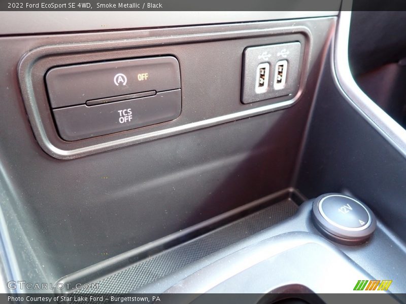 Smoke Metallic / Black 2022 Ford EcoSport SE 4WD