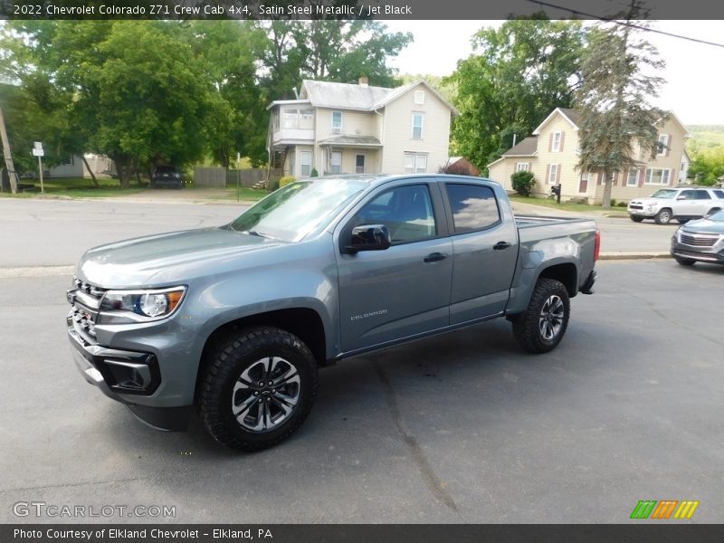 Satin Steel Metallic / Jet Black 2022 Chevrolet Colorado Z71 Crew Cab 4x4