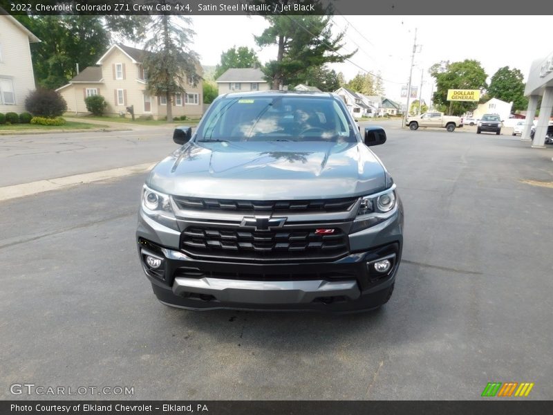 Satin Steel Metallic / Jet Black 2022 Chevrolet Colorado Z71 Crew Cab 4x4