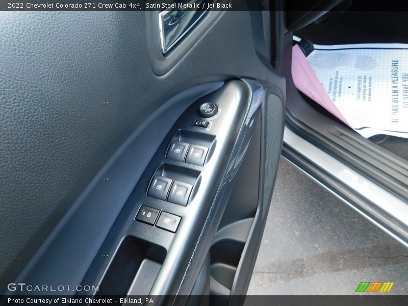 Satin Steel Metallic / Jet Black 2022 Chevrolet Colorado Z71 Crew Cab 4x4