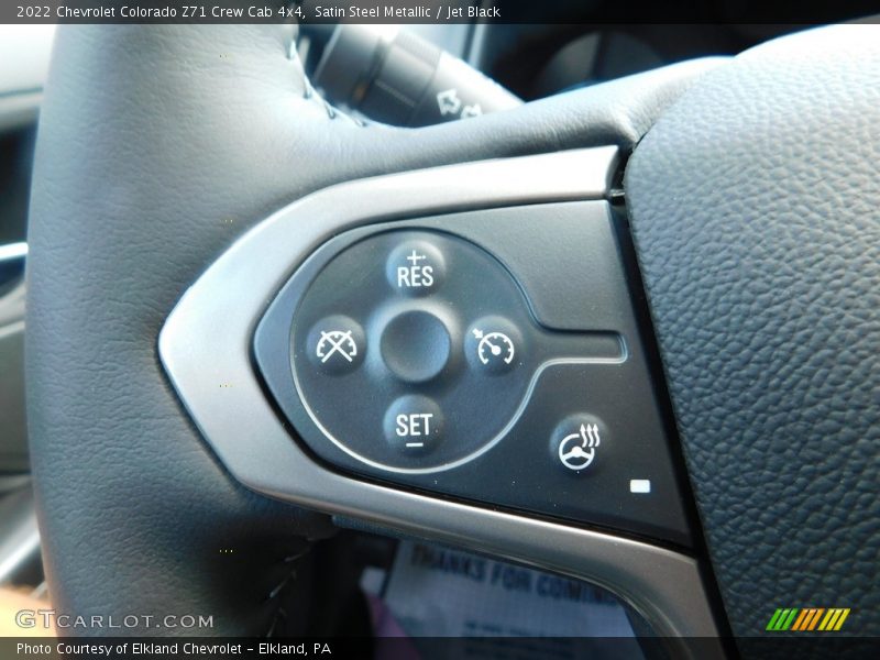 Satin Steel Metallic / Jet Black 2022 Chevrolet Colorado Z71 Crew Cab 4x4