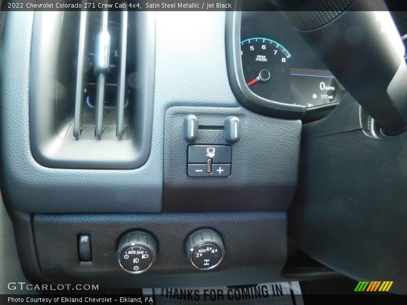 Satin Steel Metallic / Jet Black 2022 Chevrolet Colorado Z71 Crew Cab 4x4