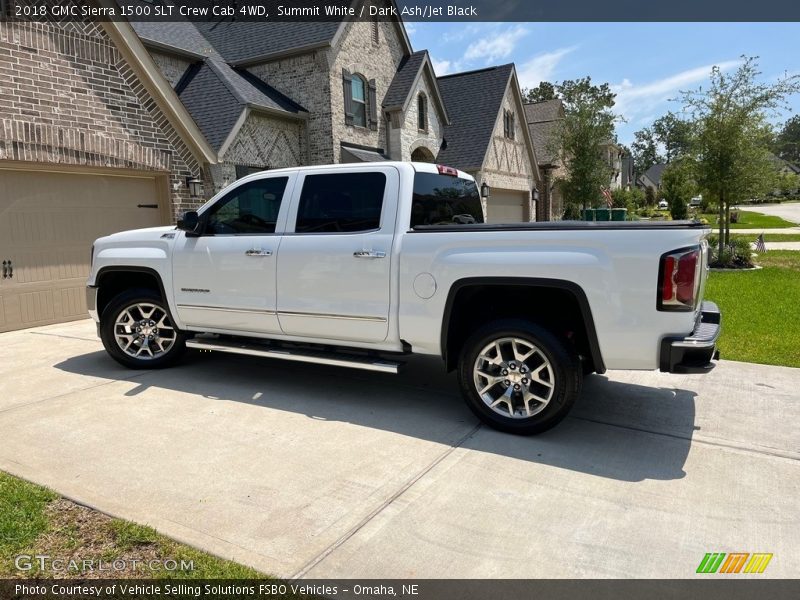 Summit White / Dark Ash/Jet Black 2018 GMC Sierra 1500 SLT Crew Cab 4WD