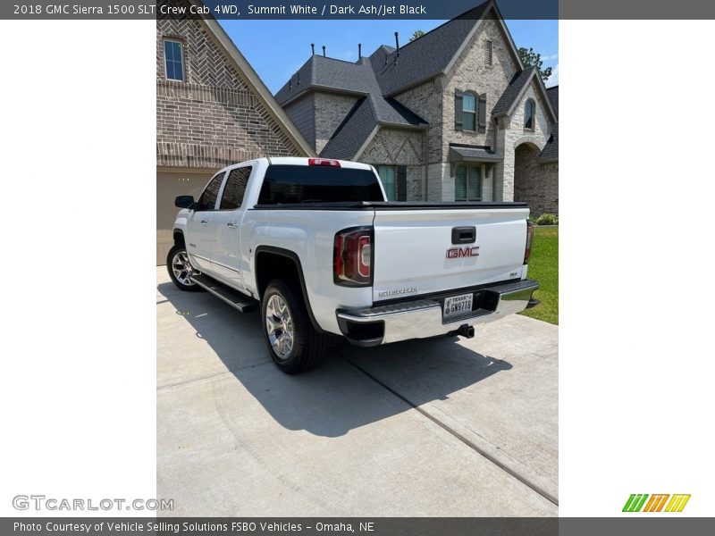 Summit White / Dark Ash/Jet Black 2018 GMC Sierra 1500 SLT Crew Cab 4WD