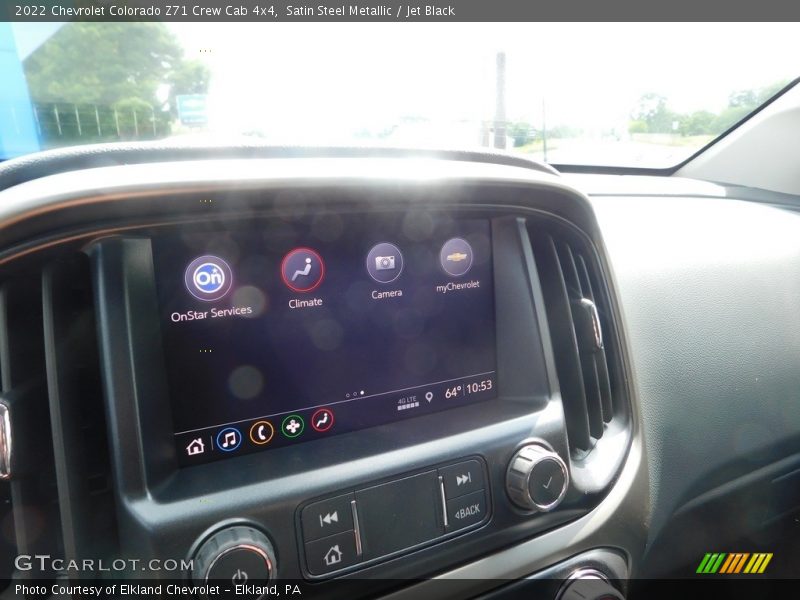 Satin Steel Metallic / Jet Black 2022 Chevrolet Colorado Z71 Crew Cab 4x4