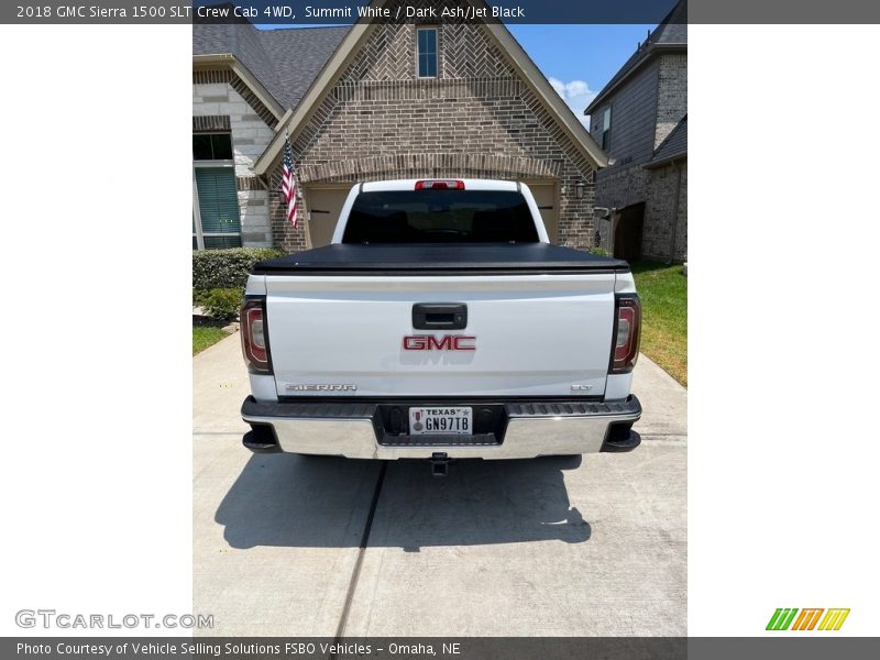 Summit White / Dark Ash/Jet Black 2018 GMC Sierra 1500 SLT Crew Cab 4WD